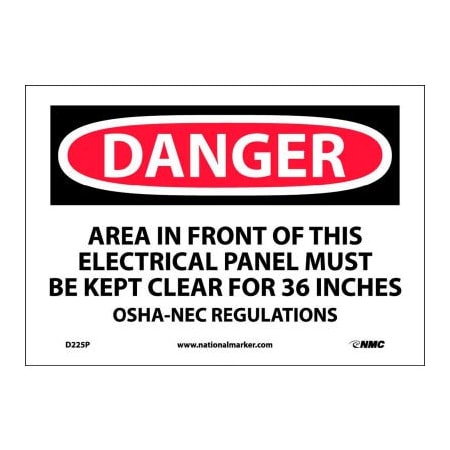 Safety Signs - Danger Area - Vinyl 7H X 10W